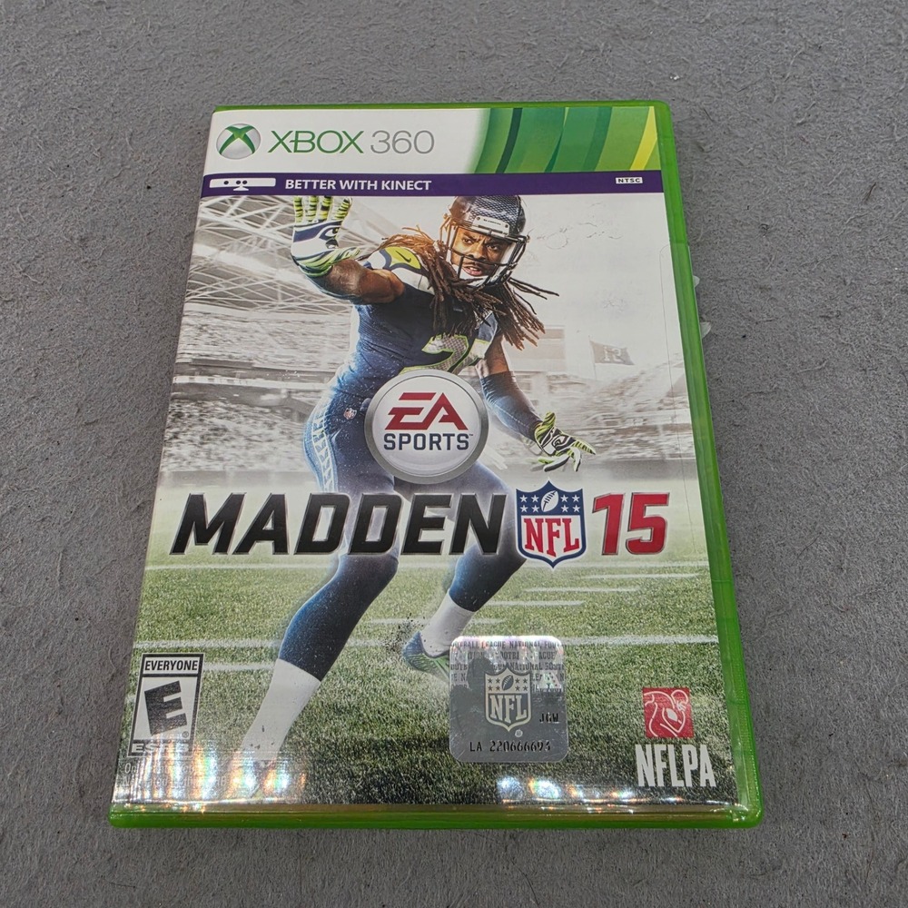 EA Sports Madden‎ NFL 15 Xbox 360 Game Richard Sherman Cover Kinect Better